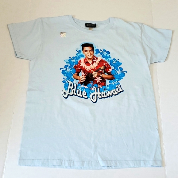 K-U-N Tops - Elvis Presley by K-U-N Blue Hawaii Shirt  NWOT
